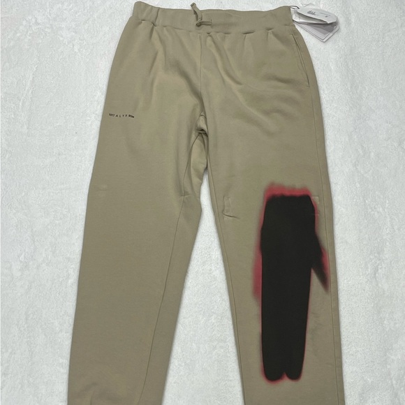 1017 ALYX 9SM Graphic Print Track Pants Beige Men’s XL